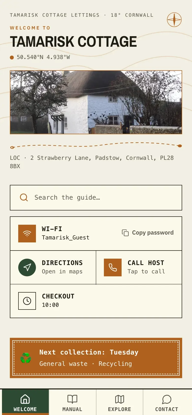 The demo guide in the Atlas theme