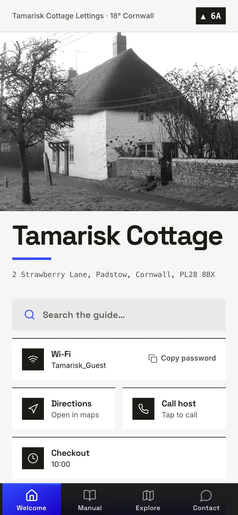 The demo guide in the City Pad theme