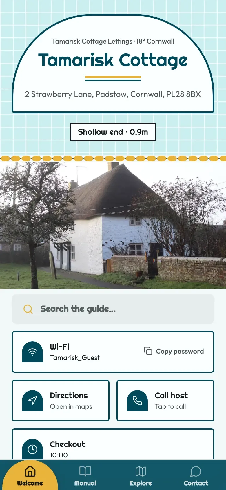 The demo guide in the Lido theme